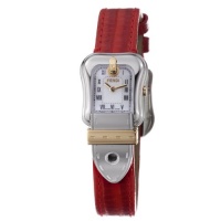 Fendi B.Fendi Red Lizard Strap Small Mother-of-Pearl Dial Women's Watch #F372247 Fendi B.Fendi Red Lizard Strap Small Mother-of-Pearl Dial Women's Watch #F372247
