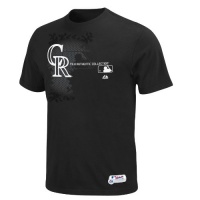 MLB Colorado Rockies Authentic Collection Change Up Basic T-Shirt, Black MLB Colorado Rockies Authentic Collection Change Up Basic T-Shirt, Black
