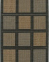 Couristan 1043/2500 Recife Summit 3-Feet 9-Inch by 5-Feet 5-Inch Rug, Cocoa Black