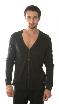 Converse by John Varvatos Men's Long-Sleeve Thermal Cardigan Converse by John Varvatos Men's Long-Sleeve Thermal Cardigan