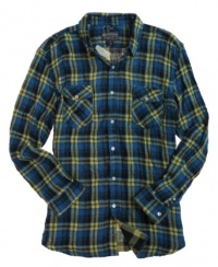American Rag Mens Flannel Button Up - Style M1105520 American Rag Mens Flannel Button Up - Style M1105520