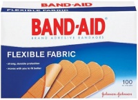 Johnson & Johnson Flexible Fabric Adhesive Bandages, 1 x 3, 100 per Box