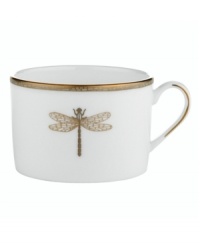 Adorned with delicate beetles and dragonflies, this classically shaped fine china cup combines simple elegance with casual style. The gold wing border makes your tabletop shine with elegance while the classic shape and delicate pattern exude style. Adorned with delicate beetles and dragonflies, this classically shaped fine china cup combines simple elegance with casual style. The gold wing border makes your tabletop shine with elegance while the classic shape and delicate pattern exude style.