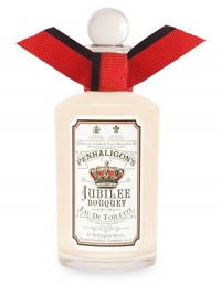 Originally created in 1977 in honour of Queen Elizabeth's Silver Jubilee, Jubilee Bouquet is a beguiling melody of green lily, jasmine, powder and woods. Laced with persuasive notes of soft iris, violet and amber, Jubilee Bouquet is an enchanting floral chypre. 3.4 oz. Originally created in 1977 in honour of Queen Elizabeth's Silver Jubilee, Jubilee Bouquet is a beguiling melody of green lily, jasmine, powder and woods. Laced with persuasive notes of soft iris, violet and amber, Jubilee Bouquet is an enchanting floral chypre. 3.4 oz.