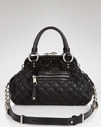 Quilted texture proves on trend with this leather satchel from Marc Jacobs. Marrying shape with style, this bag showcases the label's enviable cool while it carries daytime essentials. Quilted texture proves on trend with this leather satchel from Marc Jacobs. Marrying shape with style, this bag showcases the label's enviable cool while it carries daytime essentials.