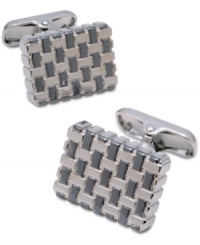 Get hired over and over again with these basket weave cufflinks by Donald J. Trump. Get hired over and over again with these basket weave cufflinks by Donald J. Trump.