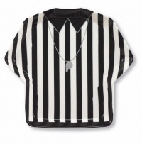 Creative Converting Referee Stripe Plastic Shirt Shaped Serving Tray, Football Creative Converting Referee Stripe Plastic Shirt Shaped Serving Tray, Football