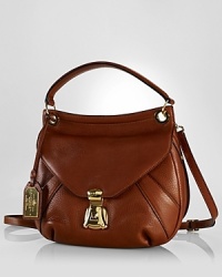 Sized right for day-to-night, this Lauren Ralph Lauren crossbody is classically crafted in leather with pushlock detailing. Sized right for day-to-night, this Lauren Ralph Lauren crossbody is classically crafted in leather with pushlock detailing.