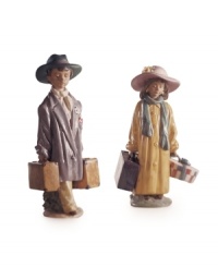 Bags packed and ready to go, this elegant young lady is full of hope and determination in handcrafted Lladro porcelain. Shown right. Bags packed and ready to go, this elegant young lady is full of hope and determination in handcrafted Lladro porcelain. Shown right.
