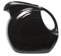 Fiesta 67-1/4-Ounce Large Disk Pitcher, Black Fiesta 67-1/4-Ounce Large Disk Pitcher, Black