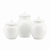 Lenox Opal Innocence Carved Canister Set 3 Pc