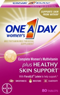 One-A-Day Women's Complete Mutlivitamin Plus Healthy Skin Support, 80-Count One-A-Day Women's Complete Mutlivitamin Plus Healthy Skin Support, 80-Count
