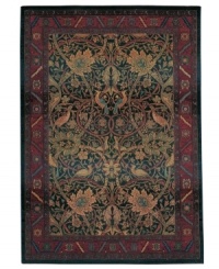 Traditional motifs get a modern overhaul on this sumptuously styled Sphinx area rug. Daring hues paint a chic, swirling pattern complete with vines, blossoms and birds. Made from soft polypropylene for superb durability. Traditional motifs get a modern overhaul on this sumptuously styled Sphinx area rug. Daring hues paint a chic, swirling pattern complete with vines, blossoms and birds. Made from soft polypropylene for superb durability.