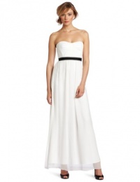 BCBGMAXAZRIA Women's Amber Cascade Strapless Long Gown BCBGMAXAZRIA Women's Amber Cascade Strapless Long Gown