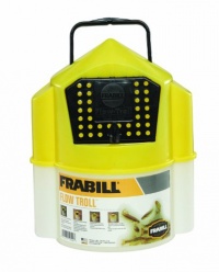 Frabill Flow Troll Bait Container, 6-Quart, Yellow/White Frabill Flow Troll Bait Container, 6-Quart, Yellow/White