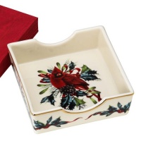 Lenox Winter Greetings Napkin Holder with Napkins Lenox Winter Greetings Napkin Holder with Napkins
