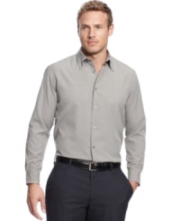 Pinstripes on this Via Europa shirt add prominence for a commanding style statement that works any day of the week. Pinstripes on this Via Europa shirt add prominence for a commanding style statement that works any day of the week.