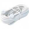 50FT 6-WIRE Mod Tel Cord Wht Premium Retail Blister Pack