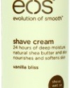 EOS Ultra Moisturizing Shave Cream, Vanilla Bliss, 7-Ounce Bottle (Pack of 3)