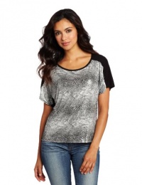 AGB Women's Short Sleeve Print Knit Top AGB Women's Short Sleeve Print Knit Top