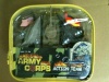 DELUXE 100 PIECE MILITARY ARMY PLAY SET - TANKS PLANES BUNKERS SOLDIERS FLAGS, AND PLAYMAT **SEALED**