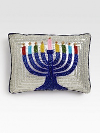 EXCLUSIVELY AT SAKS.COM. A sparkling handcrafted design honoring the Festival of Light, from renowned designer Sudha Pennathur. Hand-beaded8 X 10Polyester insertDry cleanImported EXCLUSIVELY AT SAKS.COM. A sparkling handcrafted design honoring the Festival of Light, from renowned designer Sudha Pennathur. Hand-beaded8 X 10Polyester insertDry cleanImported
