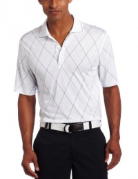 IZOD Men's Short Sleeve Printed Argyle Polo