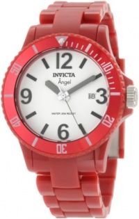 Invicta Women's 1215 Angel White Dial Red Plastic Watch Invicta Women's 1215 Angel White Dial Red Plastic Watch