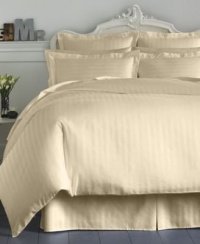 Charter Club Bedding, Damask Stripe 500 TC Thread Count Natural Ivory Full Size Bedskirt Charter Club Bedding, Damask Stripe 500 TC Thread Count Natural Ivory Full Size Bedskirt