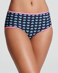 Playful and cheery, this lovestruck MARC BY MARC JACOBS bikini bottom wins hearts in a reversible silhouette with neon pink trim. Playful and cheery, this lovestruck MARC BY MARC JACOBS bikini bottom wins hearts in a reversible silhouette with neon pink trim.