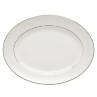 Lenox 811380 Opal Innocence Stripe Oval Platter, 13-Inch, White Lenox 811380 Opal Innocence Stripe Oval Platter, 13-Inch, White