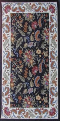 Area Rug 3x3 Round Country & Floral Black Color - Safavieh Chelsea Rug from RugPal Area Rug 3x3 Round Country & Floral Black Color - Safavieh Chelsea Rug from RugPal
