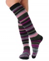 Womens Stripe Knee Socks Cashmere blend 9 Color Options