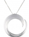 Sterling Silver A Journey Is Best Measured By Friends Not Miles Circle Pendant Necklace, 18