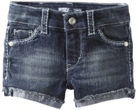 Levi's Girls 2-6X Taryn Thick Stitch Shorty Short, Electric Sky, 3T Levi's Girls 2-6X Taryn Thick Stitch Shorty Short, Electric Sky, 3T
