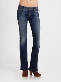 Super-stretch denim with an authentic medium rinse and fabric construction that gives a classic denim look, but features the comfort of high-stretch leggings. THE FITMedium rise, about 7½Inseam, about 32THE DETAILSZip flyFive-pocket style74% cotton/24% nylon/2% spandexMachine washMade in USA of imported fabricModel shown is 5'11 (178cm) wearing US size 4. Super-stretch denim with an authentic medium rinse and fabric construction that gives a classic denim look, but features the comfort of high-stretch leggings. THE FITMedium rise, about 7½Inseam, about 32THE DETAILSZip flyFive-pocket style74% cotton/24% nylon/2% spandexMachine washMade in USA of imported fabricModel shown is 5'11 (178cm) wearing US size 4.