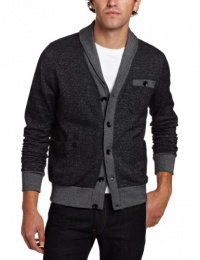 Marc Ecko Cut & Sew Men's Fleece Army Band Cardigan Sweater