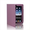 SAVEICON Ash Purple PU Folio Leather Case with Built-in Stand for Apple iPad 1 1st Generation