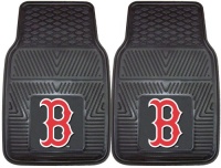FANMATS 8760 MLB Boston Red Sox Front Heavy Duty Vinyl Car Mat - 2 Pieces FANMATS 8760 MLB Boston Red Sox Front Heavy Duty Vinyl Car Mat - 2 Pieces
