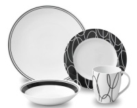 Mikasa Gourmet Basics Loop 16 Pc Set Service For 4