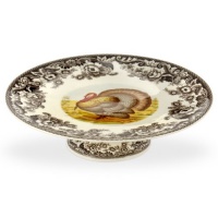 Spode Woodland Turkey Footed Cake Plate
