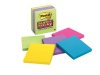 Super Sticky Jewel Pop Notes 4 x 4 Lined Five Colors 6 90-Sheet Pads/Pack