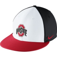 NCAA Nike Ohio State Buckeyes True Snapback Hat - Black/White/Red