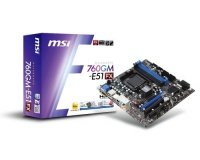MSI Computer Corp. AMD 760G Micro ATX DDR3 1333 AM3+ Motherboards 760GM-E51 (FX) MSI Computer Corp. AMD 760G Micro ATX DDR3 1333 AM3+ Motherboards 760GM-E51 (FX)
