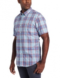 Nautica Men's Short Sleeve Large Plaid Shirt