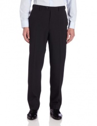 Louis Raphael Men's Textured Flex Check Flat Front Dress Pant with Comfort Waist, Black, 38x30 Louis Raphael Men's Textured Flex Check Flat Front Dress Pant with Comfort Waist, Black, 38x30