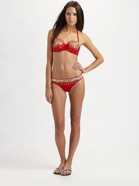 A vibrant style with pretty paillettes.92% nylon/8% spandexFully linedHand washImported Please note: Bikini top sold separately. A vibrant style with pretty paillettes.92% nylon/8% spandexFully linedHand washImported Please note: Bikini top sold separately.