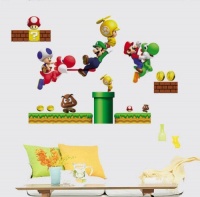 Modern House Super Mario removable Vinyl Mural Art Wall Sticker Decal Modern House Super Mario removable Vinyl Mural Art Wall Sticker Decal