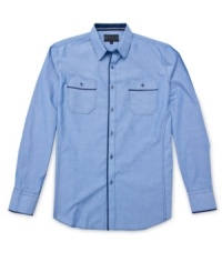 Make your shirt work for you with this workshirt-inspired version of classic cool from No Retreat. Make your shirt work for you with this workshirt-inspired version of classic cool from No Retreat.