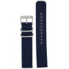 Nylon Watch Band Fits Seiko Watches Strap Blue Stainless Heavy Buckle 18 millimeter